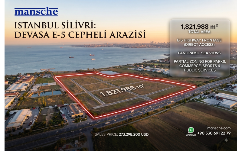 İstanbul Silivri E-5 Cepheli 1.821.988 m² Tarla İstanbul Silivri E-5 Cepheli 1.821.988 m² Tarla